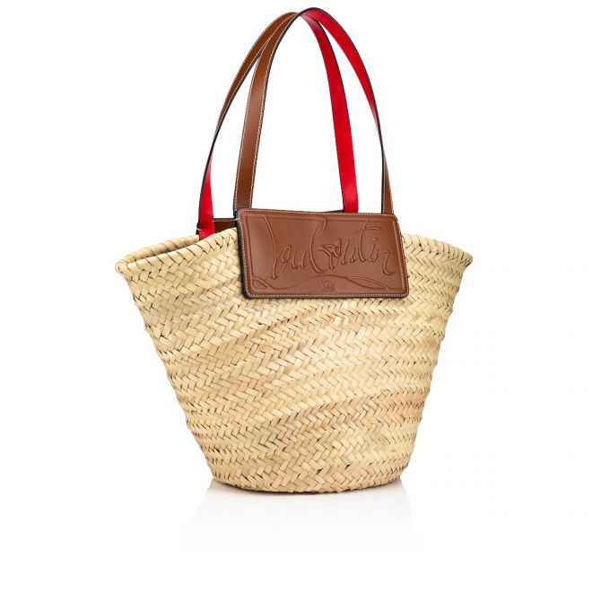 Basket Christian Louboutin Loubishore Creative Fabric Basket Mujer Beige | MX-03754