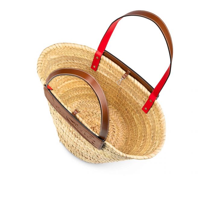 Basket Christian Louboutin Loubishore Creative Fabric Basket Mujer Beige | MX-03754