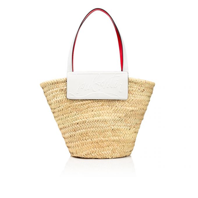 Basket Christian Louboutin Loubishore Creative Fabric Basket Mujer Blancos | MX-70459