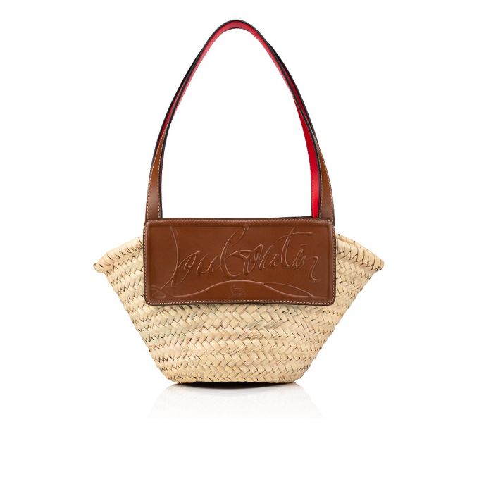 Basket Christian Louboutin Loubishore Small Creative Fabric Basket Mujer Beige | MX-49038