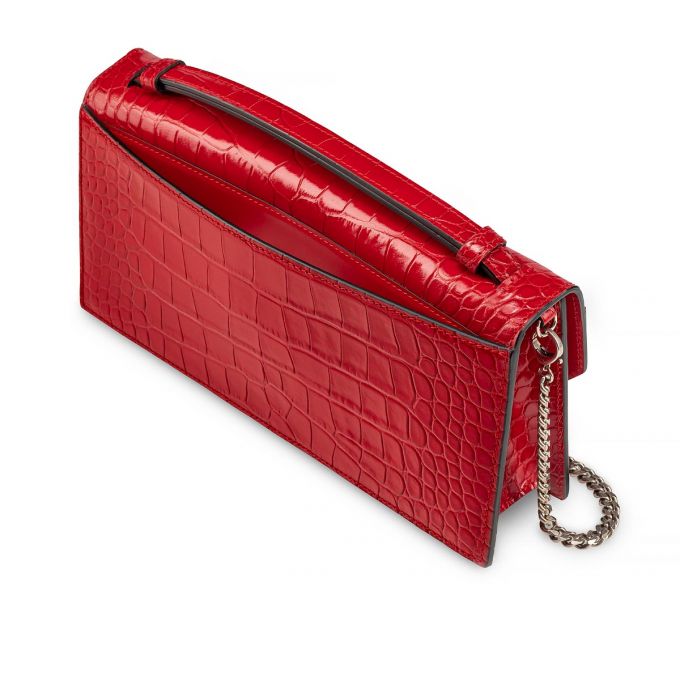 Belt Bags & Mini Bags Christian Louboutin Elisa Baguette Creative Cuero Mini Bags Mujer Rojos | MX-14294