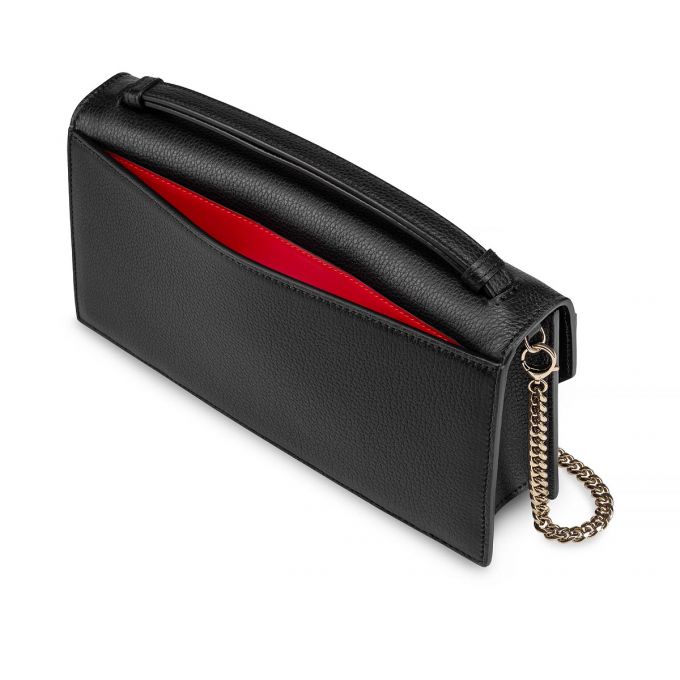 Belt Bags & Mini Bags Christian Louboutin Elisa Baguette Classic Cuero Mini Bags Mujer Negros Dorados | MX-32085