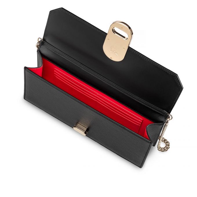 Belt Bags & Mini Bags Christian Louboutin Elisa Baguette Classic Cuero Mini Bags Mujer Negros Dorados | MX-32085