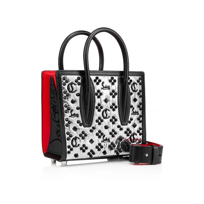 Belt Bags & Mini Bags Christian Louboutin Paloma S Mini Creative Fabric Mini Bags Mujer Plateados Negros | MX-53457