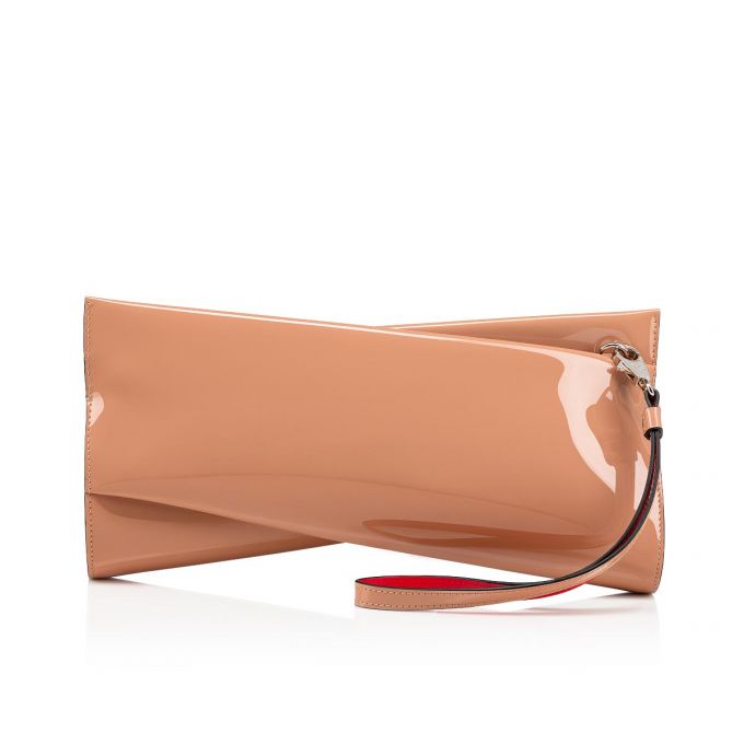 Belt Bags & Mini Bags Christian Louboutin Loubitwist Clutch Classic Cuero Mini Bags Mujer Beige | MX-55350