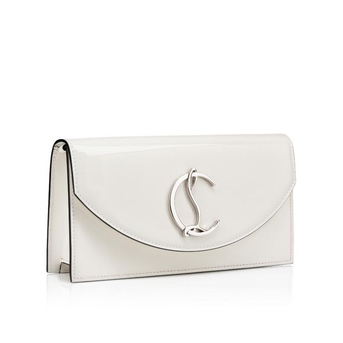 Belt Bags & Mini Bags Christian Louboutin Loubi54 Classic Cuero Mini Bags Mujer Blancos Plateados | MX-60469