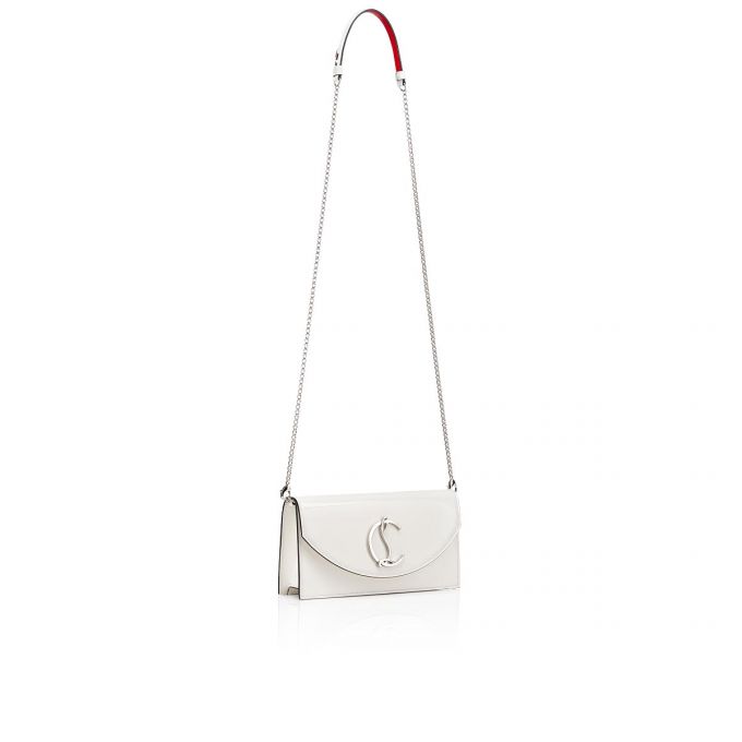 Belt Bags & Mini Bags Christian Louboutin Loubi54 Classic Cuero Mini Bags Mujer Blancos Plateados | MX-60469