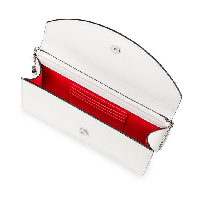 Belt Bags & Mini Bags Christian Louboutin Loubi54 Classic Cuero Mini Bags Mujer Blancos Plateados | MX-60469