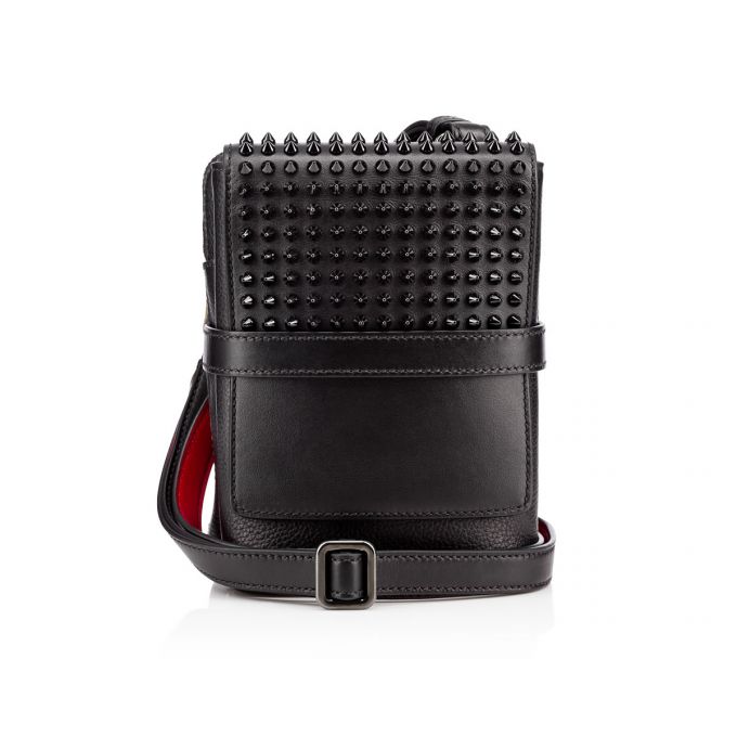 Belt Bags & Mini Bags Christian Louboutin Benech Reporter Classic Cuero Mini Bags Mujer Negros | MX-81165