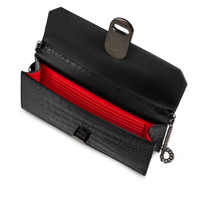 Belt Bags & Mini Bags Christian Louboutin Elisa Baguette Creative Cuero Mini Bags Mujer Negros | MX-85425