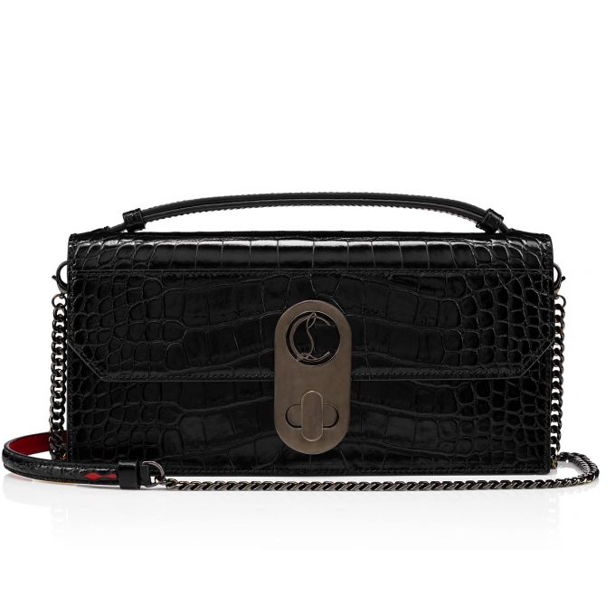 Belt Bags & Mini Bags Christian Louboutin Elisa Baguette Creative Cuero Mini Bags Mujer Negros | MX-85425