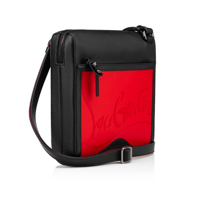 Bolsa De Mensajero Christian Louboutin Benech Medium Reporter Classic Cuero Messenger Bags Hombre Rojos Negros | MX-41476