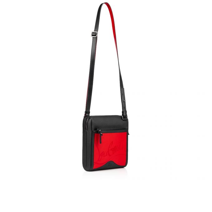 Bolsa De Mensajero Christian Louboutin Benech Medium Reporter Classic Cuero Messenger Bags Hombre Rojos Negros | MX-41476