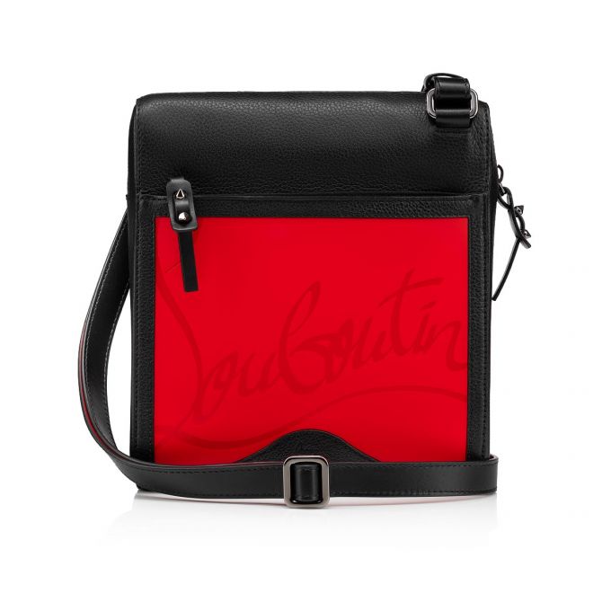 Bolsa De Mensajero Christian Louboutin Benech Medium Reporter Classic Cuero Messenger Bags Hombre Rojos Negros | MX-41476