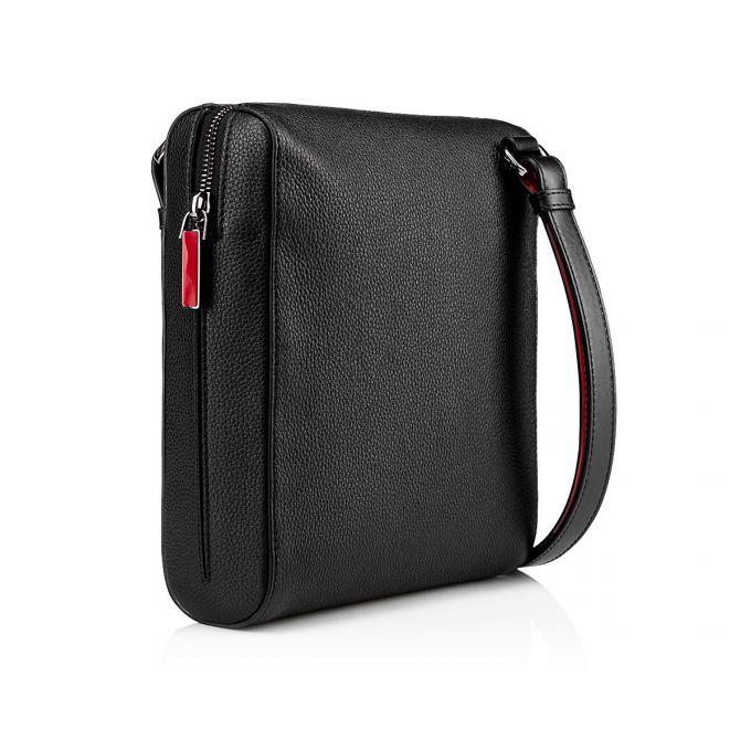 Bolsa De Mensajero Christian Louboutin Benech Medium Classic Cuero Messenger Bags Hombre Negros | MX-57018