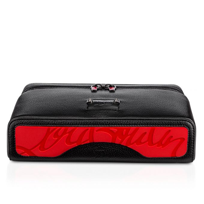 Bolsa De Mensajero Christian Louboutin Kypipouch Classic Cuero Messenger Bags Hombre Negros Rojos | MX-19787