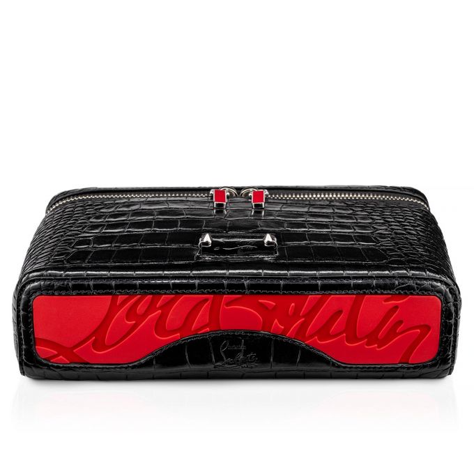 Bolsa De Mensajero Christian Louboutin Kypipouch Creative Cuero Messenger Bags Hombre Negros | MX-27228