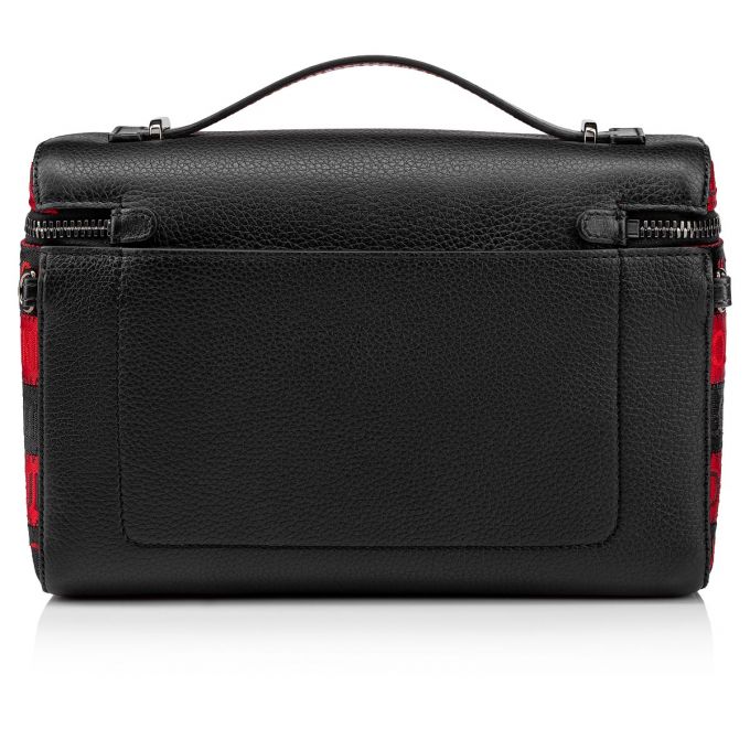 Bolsa De Mensajero Christian Louboutin Kypipouch Cl Correa Creative Fabric Messenger Bags Hombre Negros Rojos | MX-37849