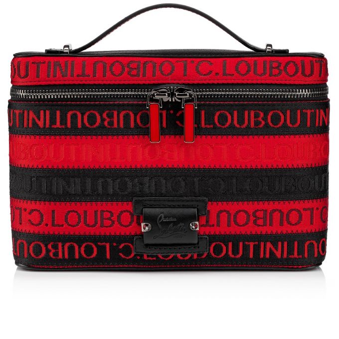 Bolsa De Mensajero Christian Louboutin Kypipouch Cl Correa Creative Fabric Messenger Bags Hombre Negros Rojos | MX-37849