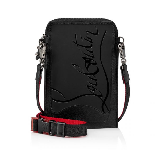 Bolsa De Mensajero Christian Louboutin Loubilab Gomme Messenger Bags Hombre Negros | MX-01260