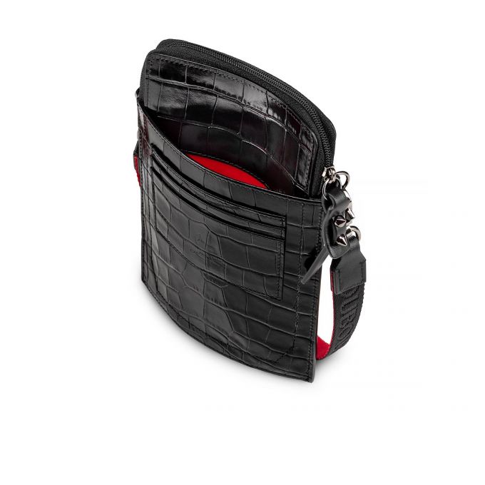 Bolsa De Mensajero Christian Louboutin Loubilab Creative Cuero Messenger Bags Hombre Negros | MX-16040