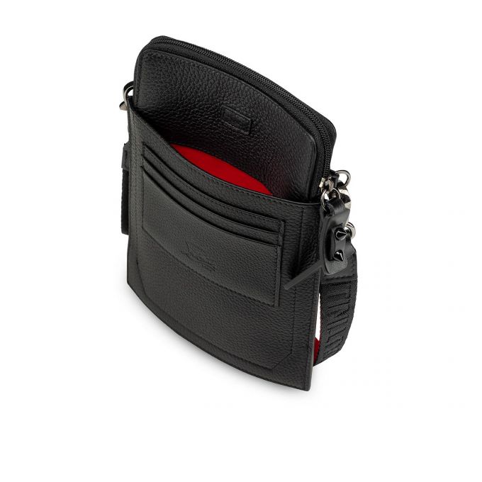 Bolsa De Mensajero Christian Louboutin Loubilab Classic Cuero Messenger Bags Hombre Negros | MX-46752