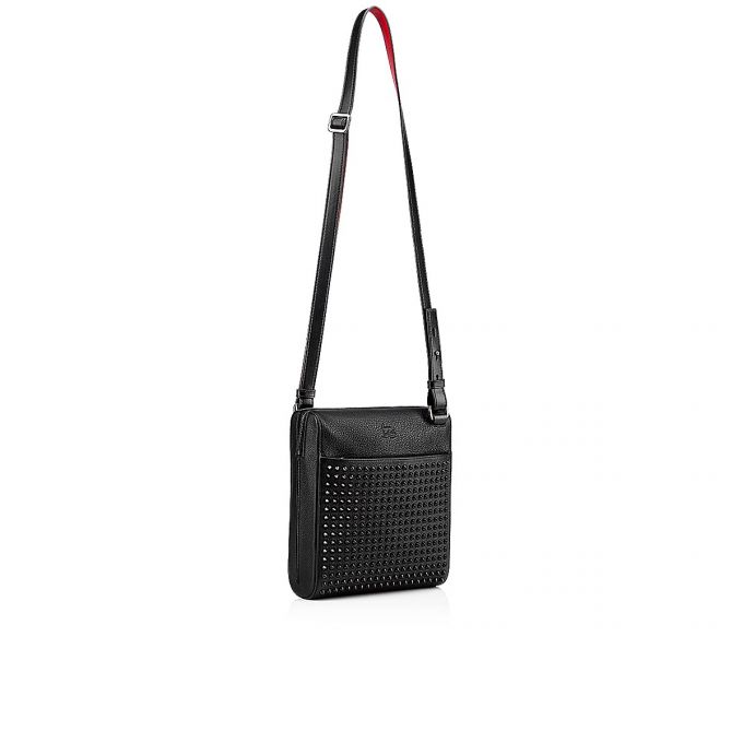 Bolso Pequeño Christian Louboutin Benech Medium Classic Cuero Pouches Hombre Negros | MX-67395