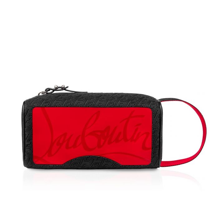 Bolso Pequeño Christian Louboutin Blaster Creative Fabric Pouches Hombre Negros | MX-12326