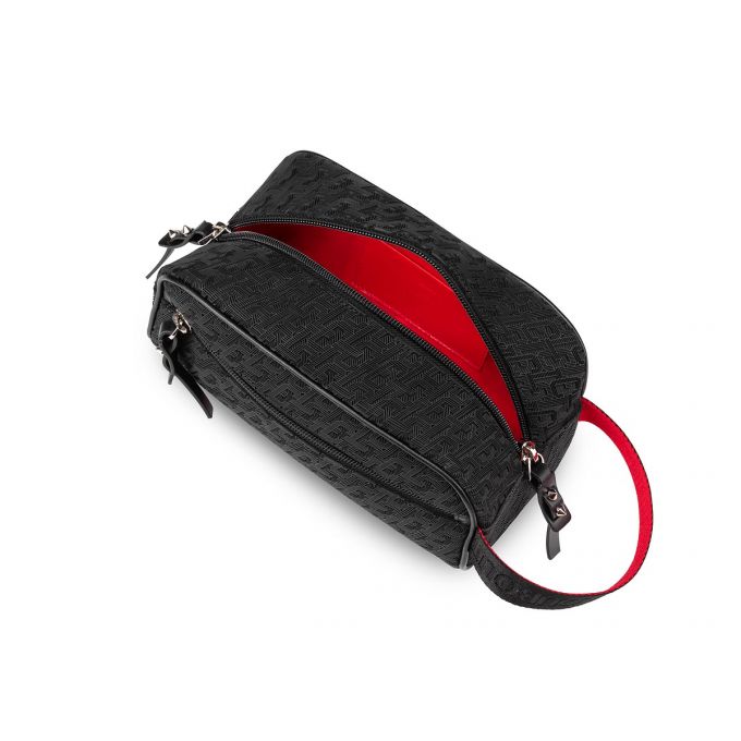 Bolso Pequeño Christian Louboutin Blaster Creative Fabric Pouches Hombre Negros | MX-12326