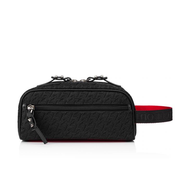 Bolso Pequeño Christian Louboutin Blaster Creative Fabric Pouches Hombre Negros | MX-12326