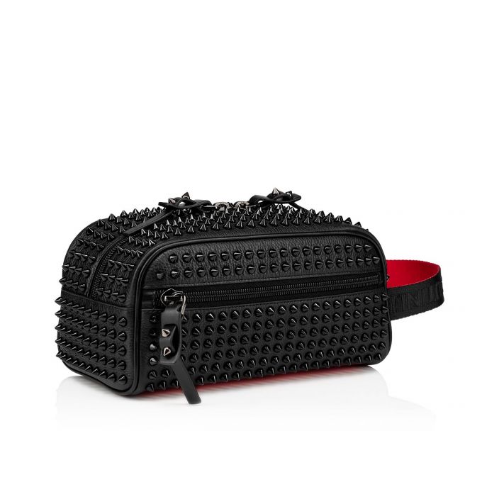 Bolso Pequeño Christian Louboutin Blaster Calf Empire/Spikes/Cl Classic Cuero Pouches Hombre Negros | MX-59815