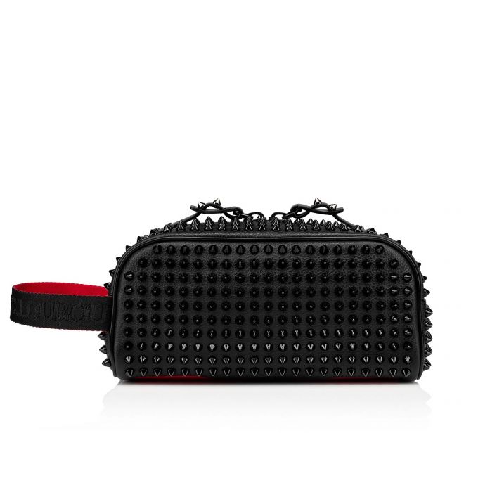 Bolso Pequeño Christian Louboutin Blaster Calf Empire/Spikes/Cl Classic Cuero Pouches Hombre Negros | MX-59815