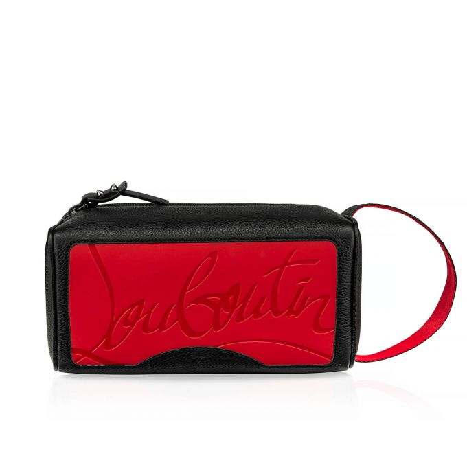 Bolso Pequeño Christian Louboutin Blaster Classic Cuero Pouches Hombre Negros | MX-66211