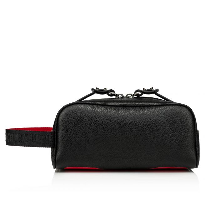 Bolso Pequeño Christian Louboutin Blaster Classic Cuero Pouches Hombre Negros | MX-66211