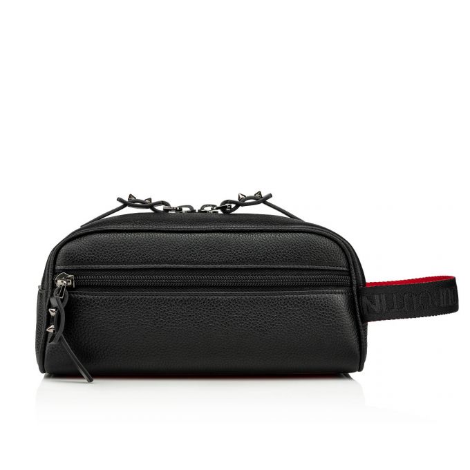 Bolso Pequeño Christian Louboutin Blaster Classic Cuero Pouches Hombre Negros | MX-92959