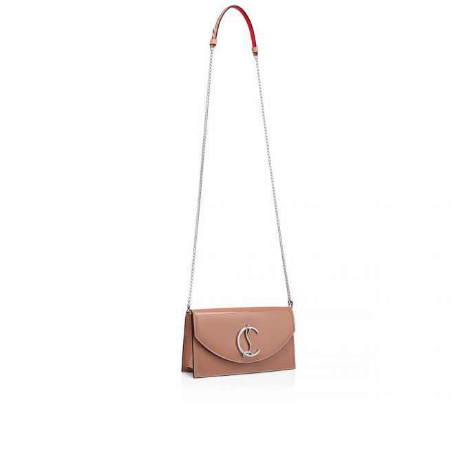 Bolso Pequeño Christian Louboutin Loubi54 Classic Cuero Pouches Mujer Beige | MX-90039