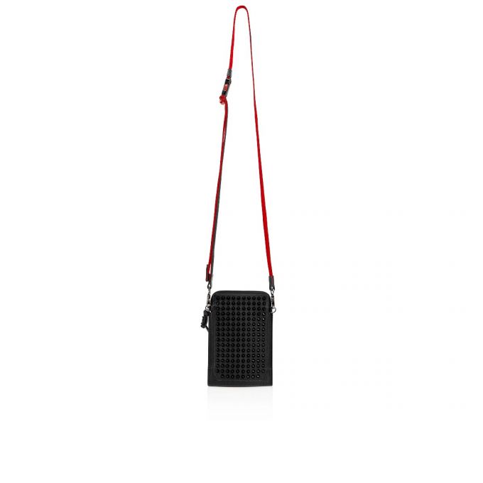 Bolso Pequeño Christian Louboutin Loubilab Classic Cuero Pouches Hombre Negros | MX-25956