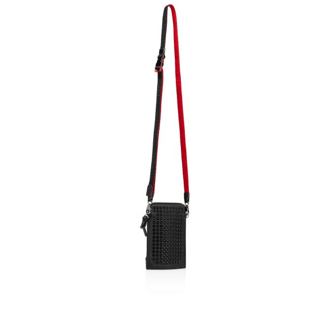 Bolso Pequeño Christian Louboutin Loubilab Classic Cuero Pouches Hombre Negros | MX-25956