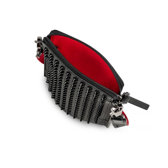 Bolso Pequeño Christian Louboutin Loubilab Classic Cuero Pouches Hombre Negros | MX-25956