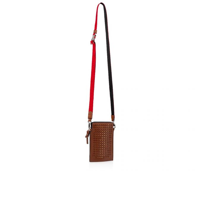 Bolso Pequeño Christian Louboutin Loubilab Classic Cuero Pouches Hombre Marrom | MX-30929