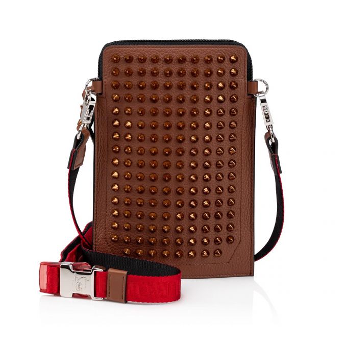 Bolso Pequeño Christian Louboutin Loubilab Classic Cuero Pouches Hombre Marrom | MX-30929