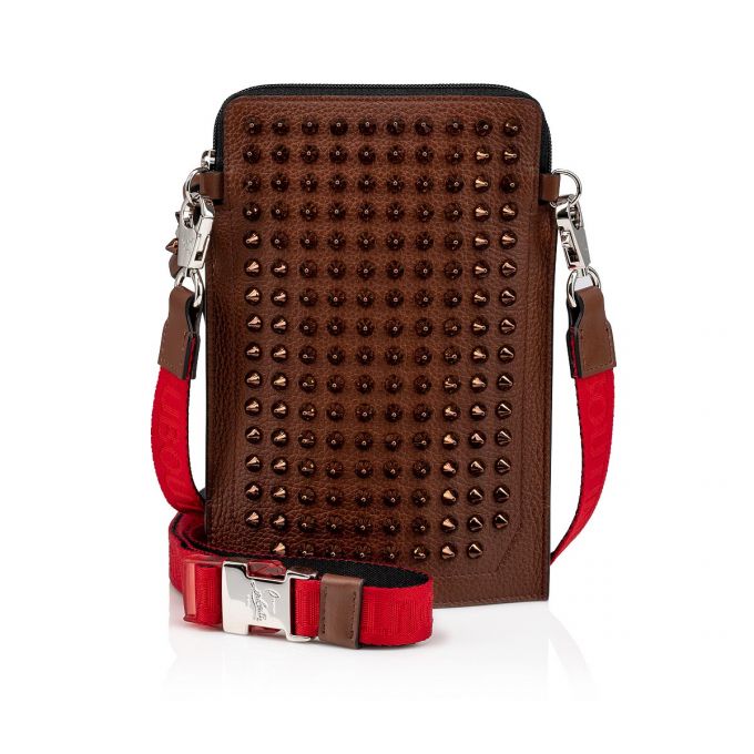 Bolso Pequeño Christian Louboutin Loubilab Classic Cuero Pouches Hombre Marrom | MX-31346