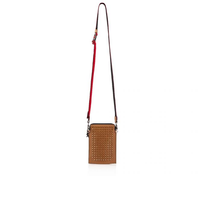 Bolso Pequeño Christian Louboutin Loubilab Classic Cuero Pouches Hombre Marrom | MX-51042