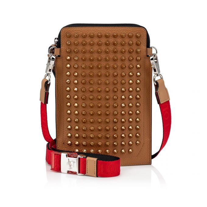 Bolso Pequeño Christian Louboutin Loubilab Classic Cuero Pouches Hombre Marrom | MX-51042