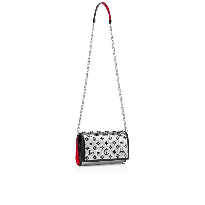 Bolso Pequeño Christian Louboutin Paloma Clutch Creative Fabric Pouches Mujer Plateados Negros | MX-07852