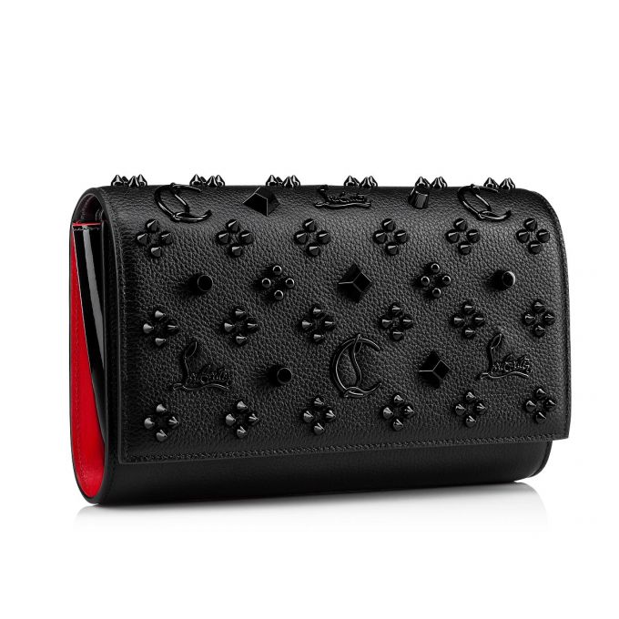 Bolso Pequeño Christian Louboutin Paloma Clutch Classic Cuero Pouches Mujer Negros | MX-56904