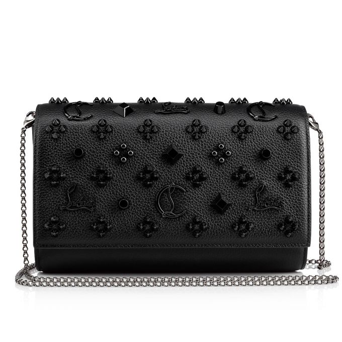 Bolso Pequeño Christian Louboutin Paloma Clutch Classic Cuero Pouches Mujer Negros | MX-56904