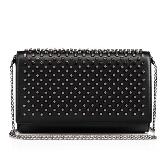 Bolso Pequeño Christian Louboutin Paloma Clutch Classic Cuero Pouches Mujer Negros | MX-66251