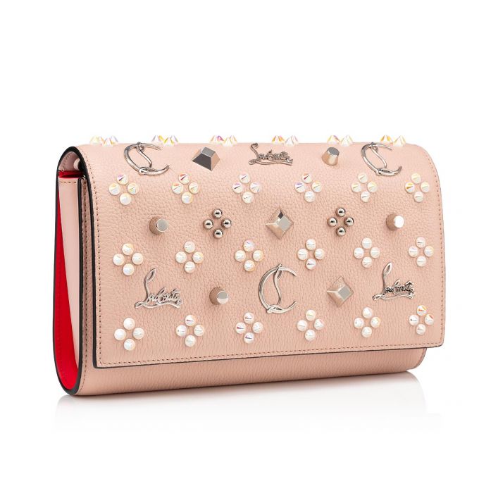 Bolso Pequeño Christian Louboutin Paloma Clutch Classic Cuero Pouches Mujer Rosas Dorados Blancos | MX-92981