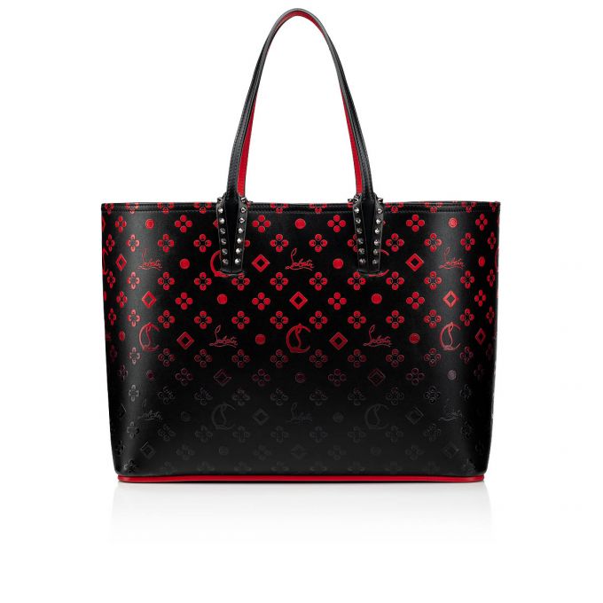 Bolso Tote Christian Louboutin Cabata Creative Cuero Tote Bags Mujer Negros Rojos | MX-11027